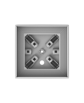 Słupkowa Lampa LED Biała z Funkcją Ostrzegania na Żółto (100x100 / 120x120 mm, 12-24V / 230V)