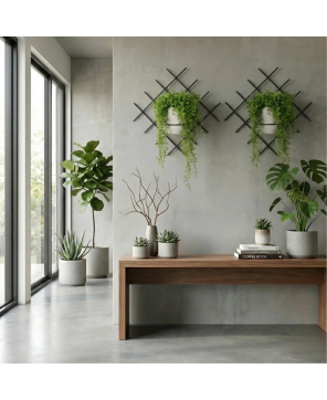 Kwietnik Wiszący Metalowy ARTIDO Pilo Verdi (Duża Doniczka)