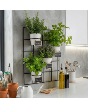 Kwietnik Wiszący Metalowy ARTIDO Plantis (4 Doniczki)