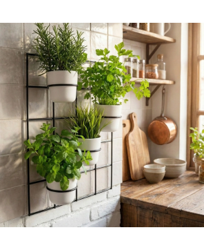 Kwietnik Wiszący Metalowy ARTIDO Plantis (4 Doniczki)