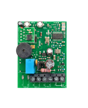 Zestaw  TOUSEK 868MHz: Odbiornik 1kan. + 2x Pilot - ZASIĘG PREMIUM do wymiany drogi radiowej