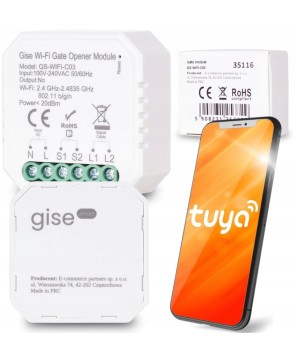 GISE SMART Moduł do sterowania bramą Tuya WiFi GEN 2 + Czujnik